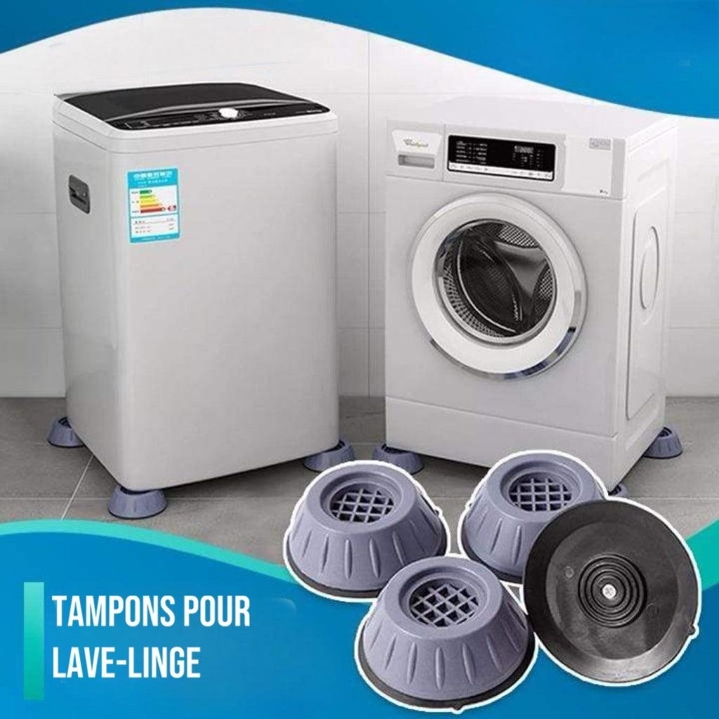 LOT DE 4 pieds de machine à laver en caoutchouc anti-vibration